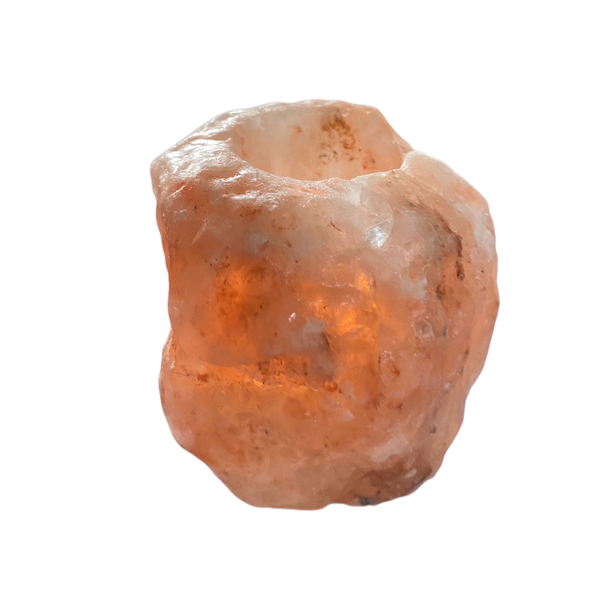 Portacandele natural sale rosa Himalaya - immagine 2