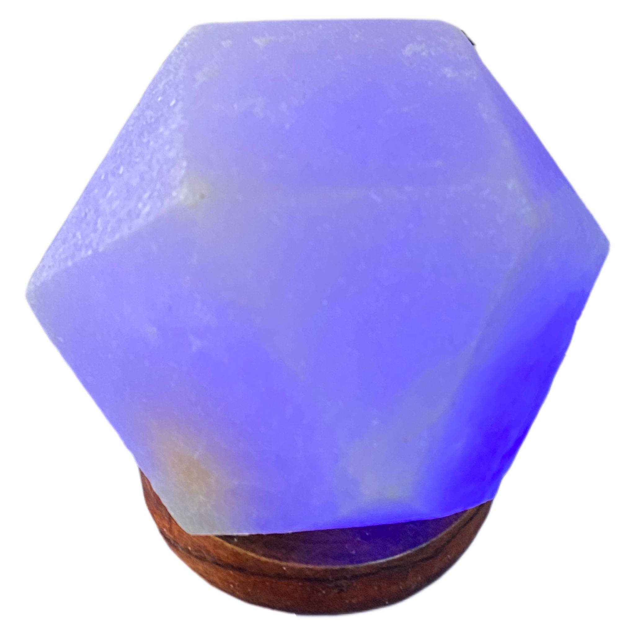 Mini lampada diamante di sale bianco