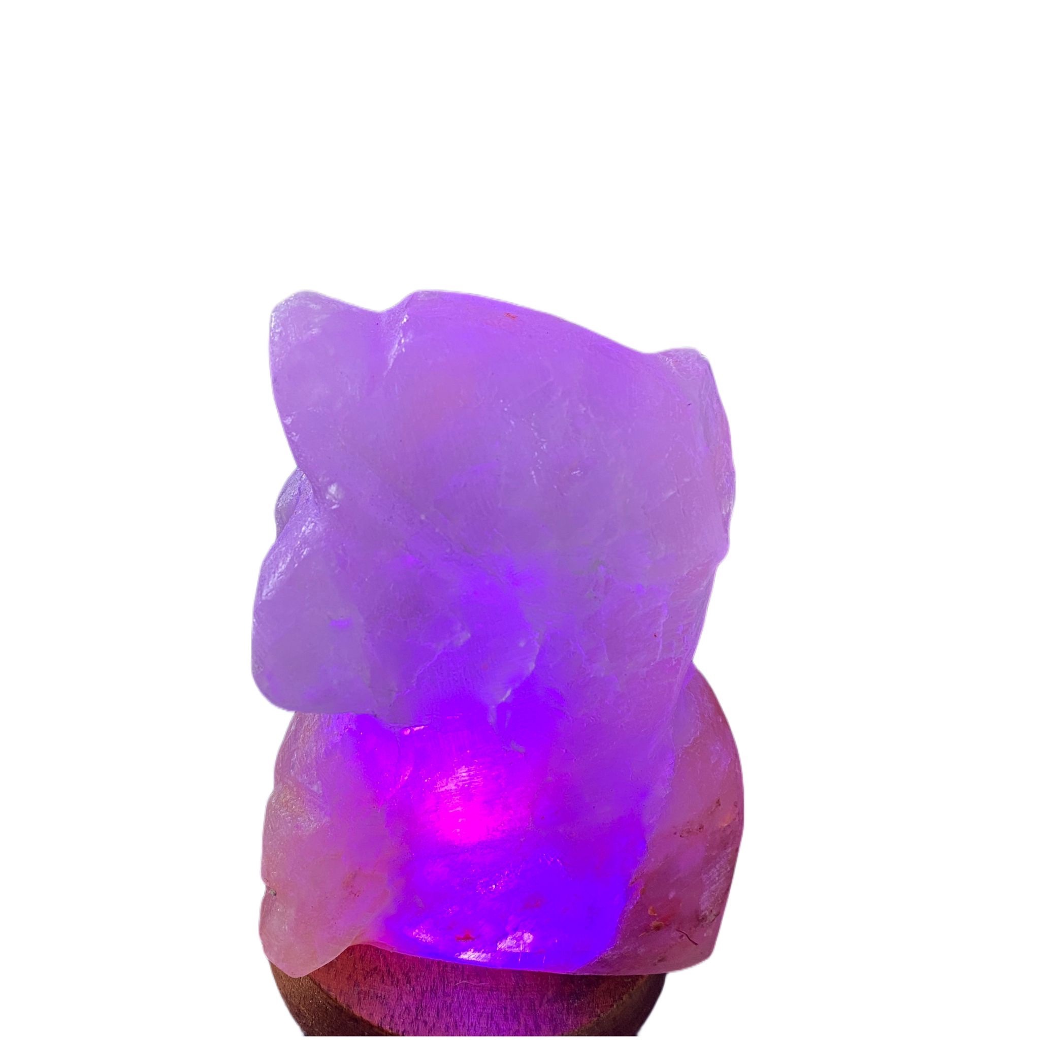 Mini lampada delfino in sale rosa Himalaya