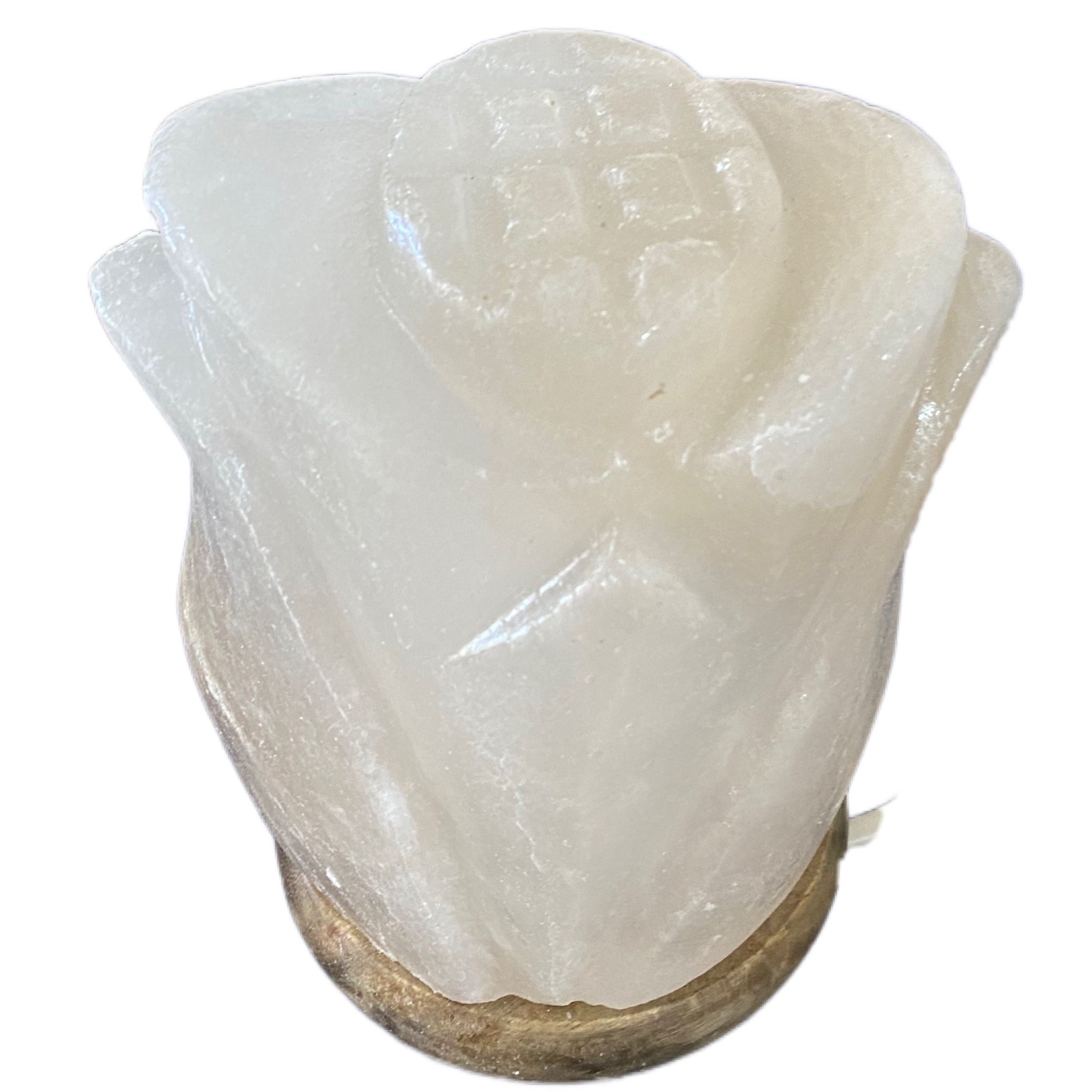 Lampada fiore scolpita