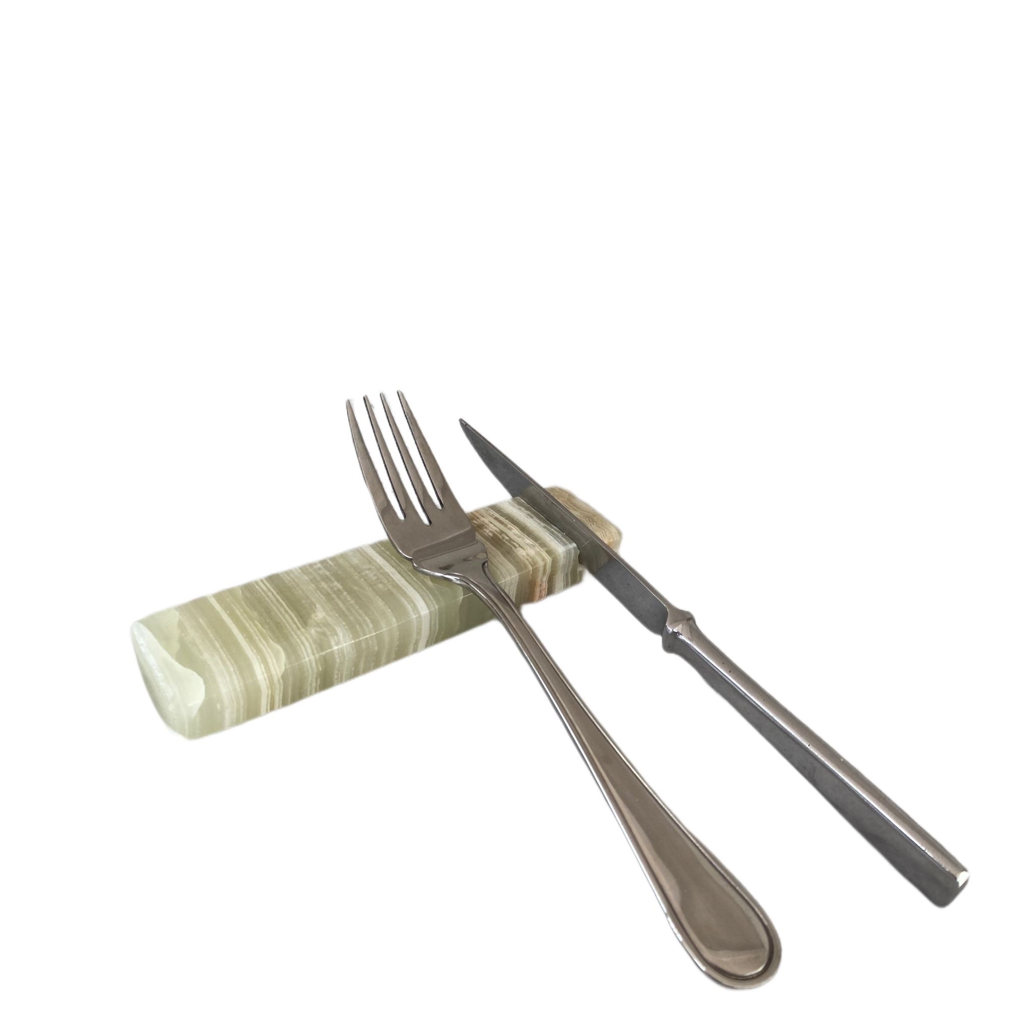 Poggia posate in onice