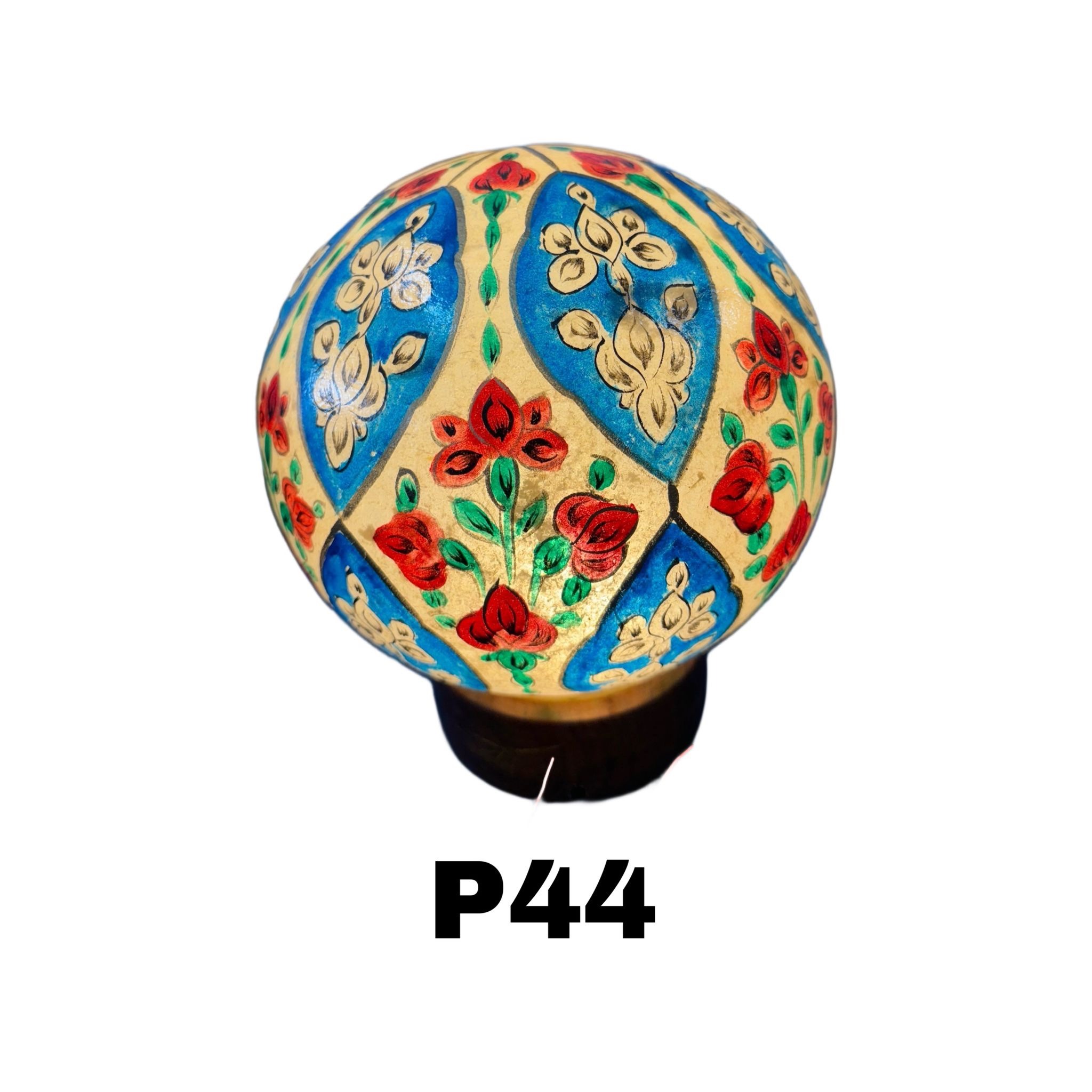 Lampada decorata blu